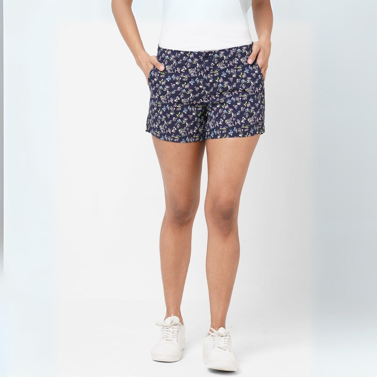 Gorgeous Printed Regular Fit Cotton Shorts for Women | Pack Of 2