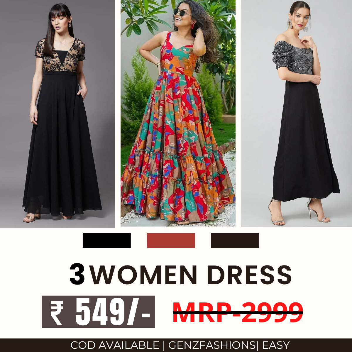 Women’s 3-Pack Dress Set | Step into Style and Comfort