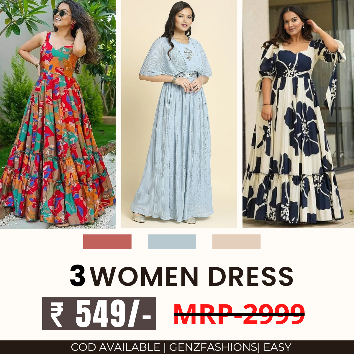 Women’s 3-Pack Dress Set | Step into Style and Comfort