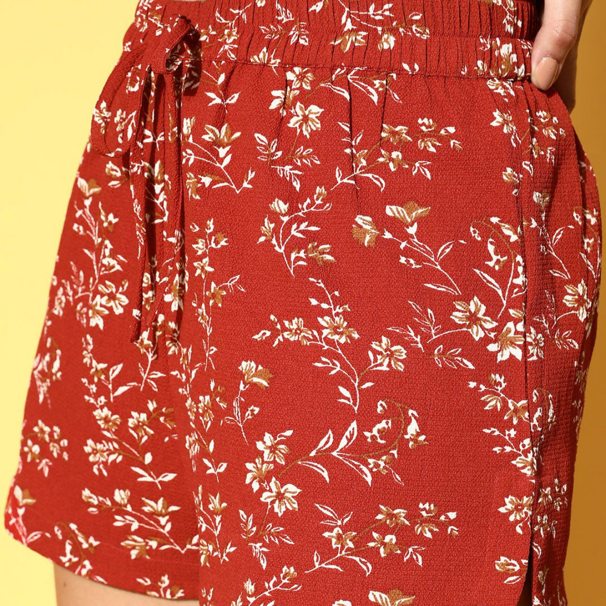 Gorgeous Floral Print Shorts for Women - Regular Fit Cotton