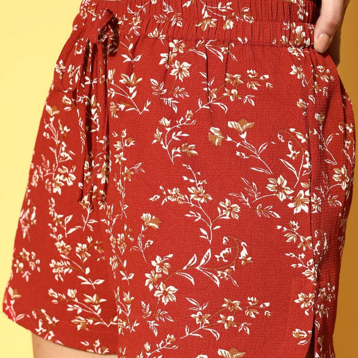 Gorgeous Floral Printed Regular Fit Cotton Shorts for Women | Pack Of 2