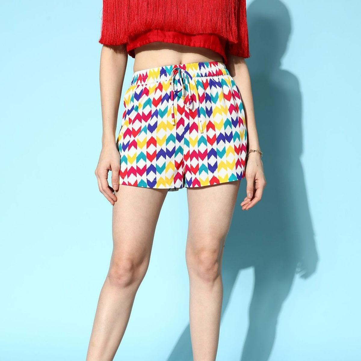 Gorgeous Floral Printed Regular Fit Cotton Shorts for Women | Pack Of 2