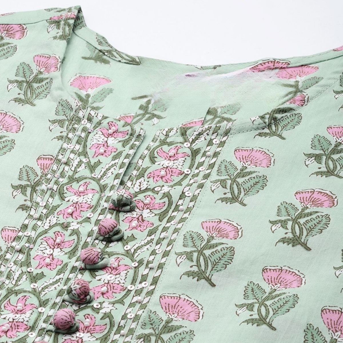 2-Pack Cotton Short Kurtis | Summer Cotton Bliss | 3/4 Sleeve