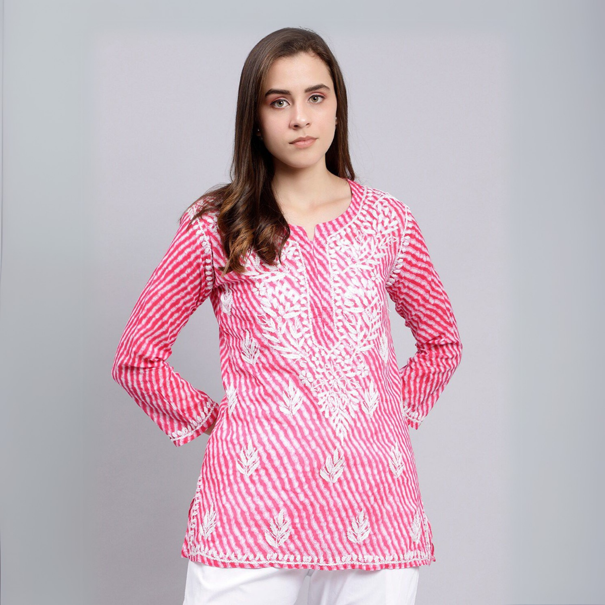 2-Pack Cotton Short Kurtis | Summer Cotton Bliss | 3/4 Sleeve