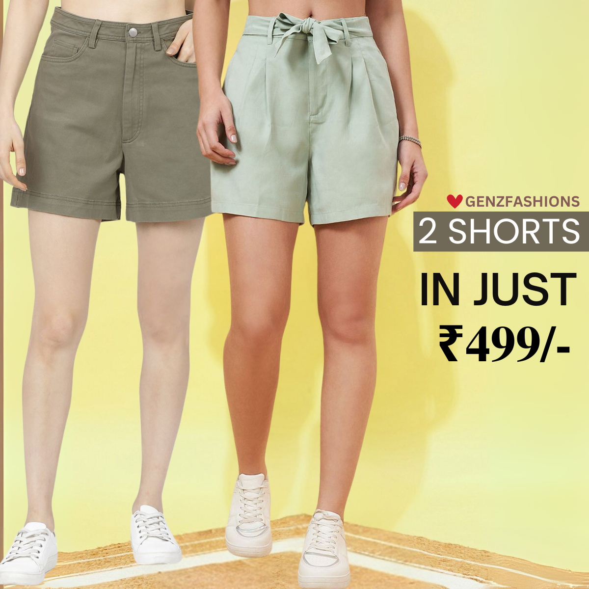Gorgeous Floral Print Shorts for Women - Regular Fit Cotton