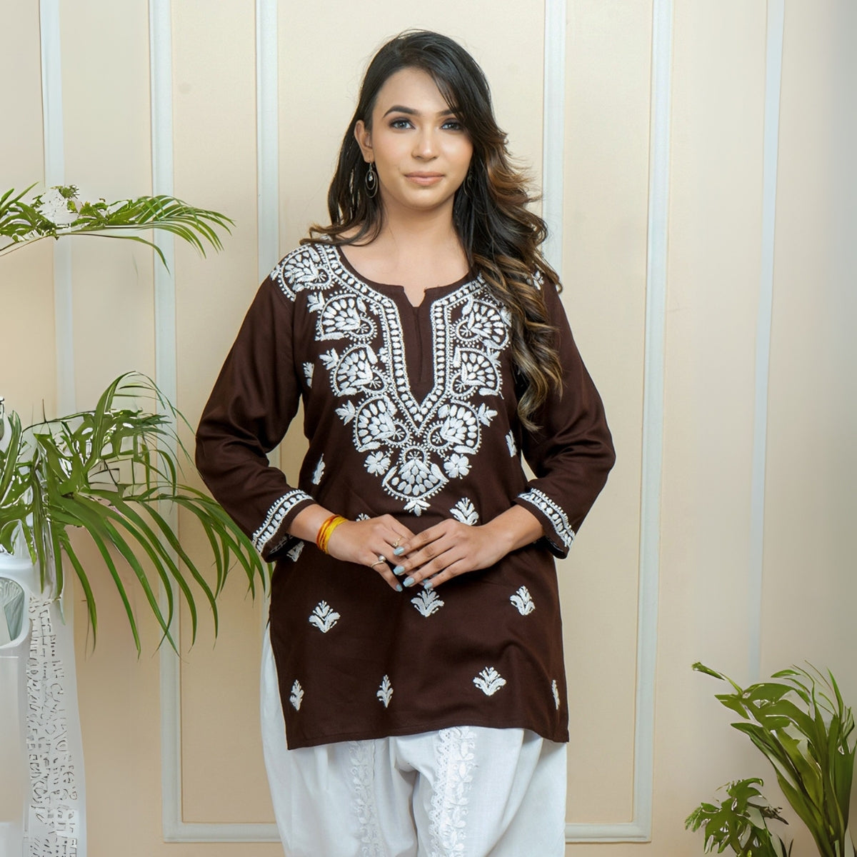 2-Pack Cotton Short Kurtis | Summer Cotton Bliss | 3/4 Sleeve