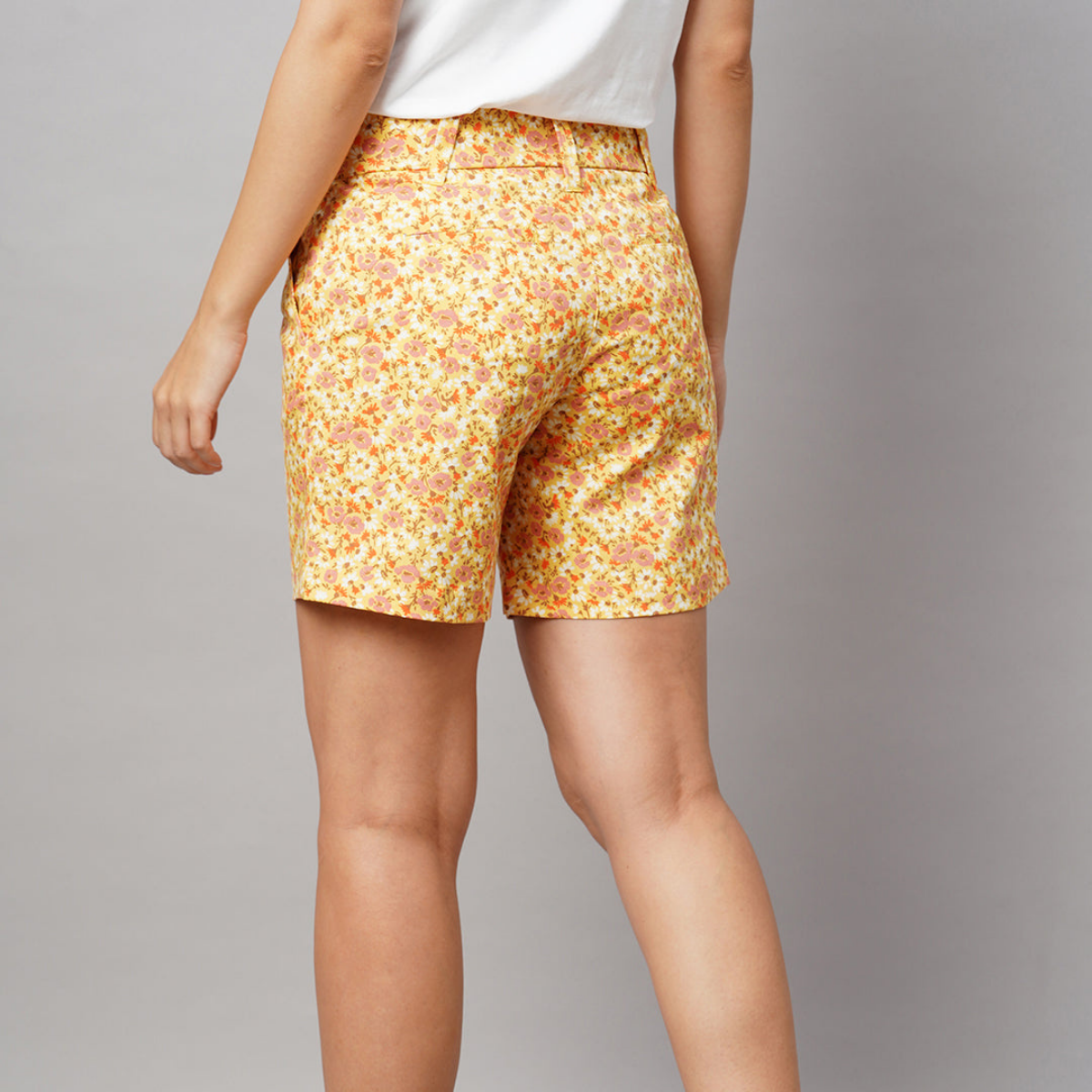 Gorgeous Floral Print Shorts for Women - Regular Fit Cotton