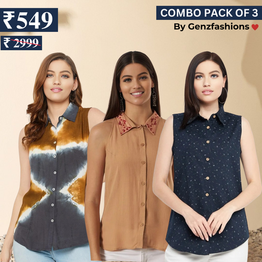 Essential 3-Pack Sleeveless Shirts for Women – Comfort Meets Style