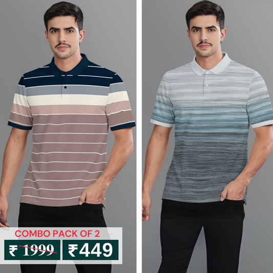 Pack of 2 Polo T- Shirts Classic Comfort : For Every Occasion