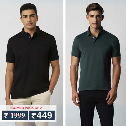 Pack of 2 polo T- Shirts Classic Comfort : For Every Occasion