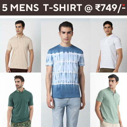 5-Pack Style with a of Premium T-Shirts for Men