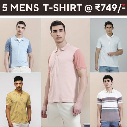 5-Pack Style with a of Premium T-Shirts for Men