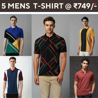 5-Pack Style with a of Premium T-Shirts for Men