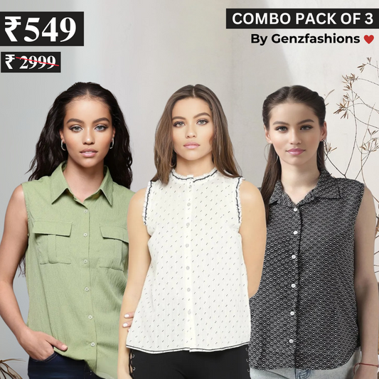 Essential 3-Pack Sleeveless Shirts for Women – Comfort Meets Style