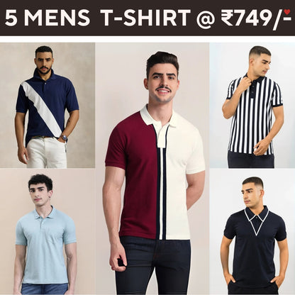 5-Pack Style with a of Premium T-Shirts for Men