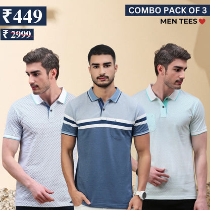 Casual Cool: 3 Essential Combo Tees for Men | C-15