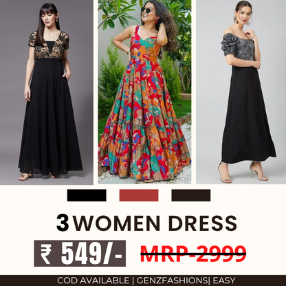 Women’s 3-Pack Dress Set | Step into Style and Comfort