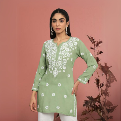 2-Pack Cotton Short Kurtis | Summer Cotton Bliss | 3/4 Sleeve