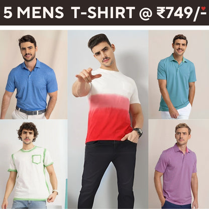 5-Pack Style with a of Premium T-Shirts for Men