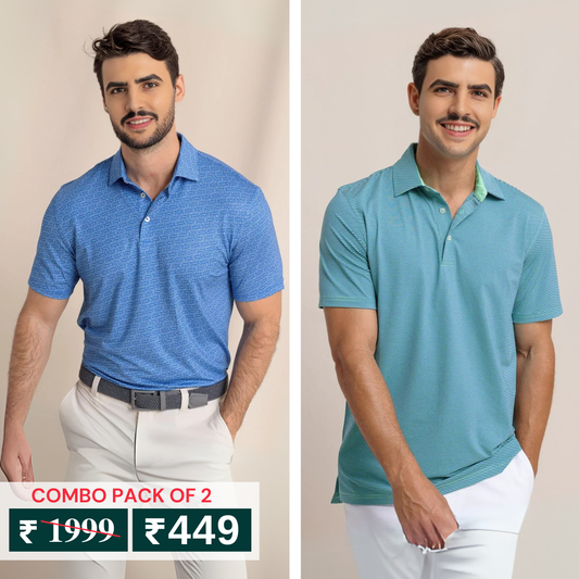 Pack of 2 Polo T- Shirts Classic Comfort : For Every Occasion