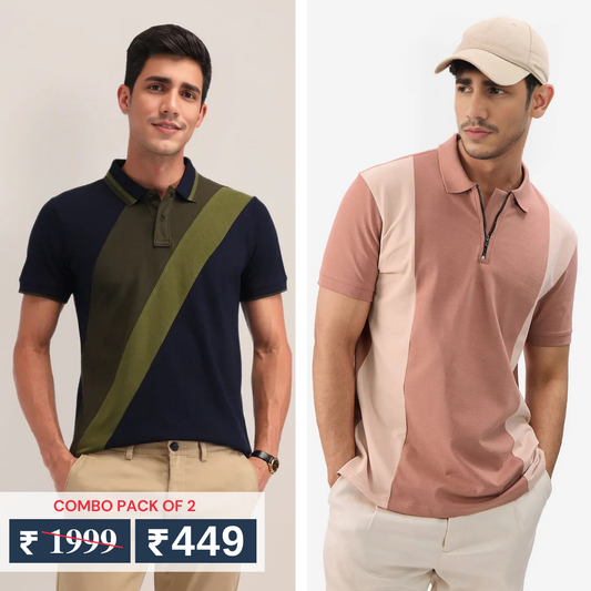 Pack of 2 polo T- Shirts Classic Comfort : For Every Occasion