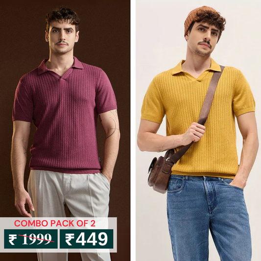 Pack of 2 Polo T- Shirts Classic Comfort : For Every Occasion