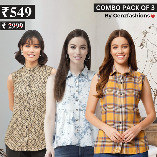 Essential 3-Pack Sleeveless Shirts for Women – Comfort Meets Style