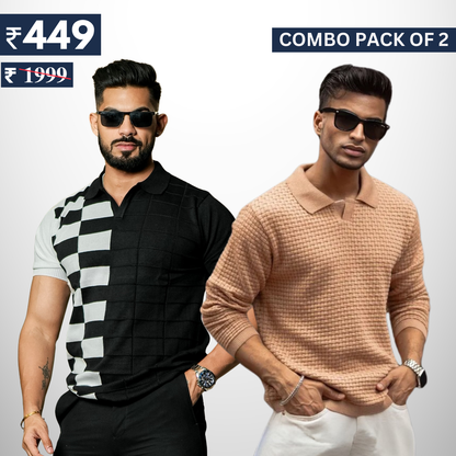 Pack of 2 polo T- Shirts Classic Comfort : For Every Occasion