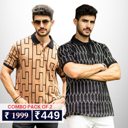 Pack of 2 polo T- Shirts Classic Comfort : For Every Occasion