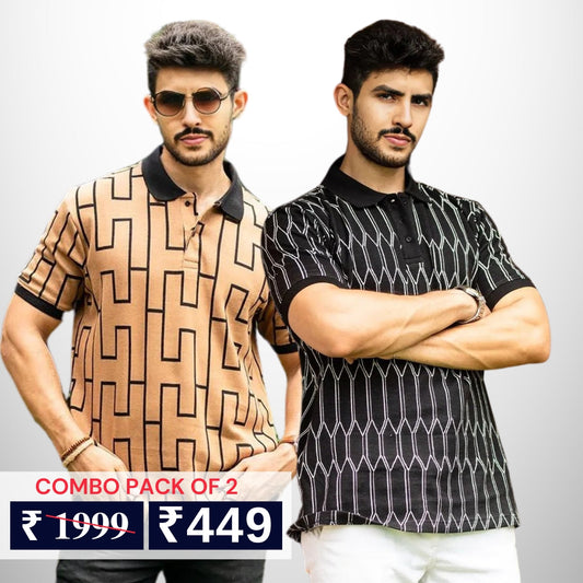 Pack of 2 polo T- Shirts Classic Comfort : For Every Occasion