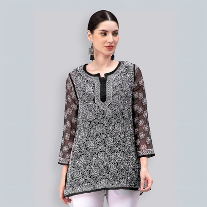 4 Combo Pack Cotton Short Kurtis | Summer Cotton Bliss | 3/4 Sleeve