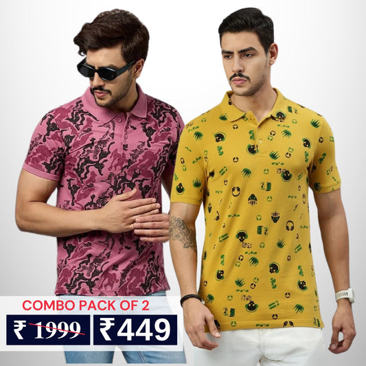 Pack of 2 polo T- Shirts Classic Comfort : For Every Occasion