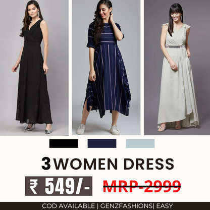 Women’s 3-Pack Dress Set | Step into Style and Comfort