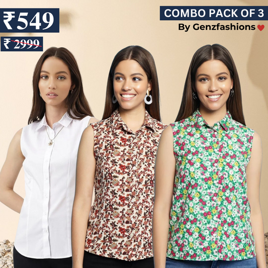 Essential 3-Pack Sleeveless Shirts for Women – Comfort Meets Style