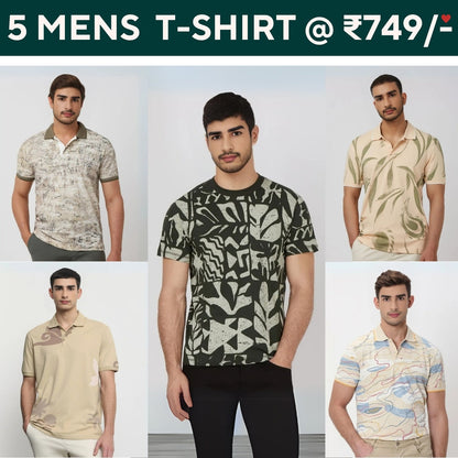 5-Pack Style with a of Premium T-Shirts for Men