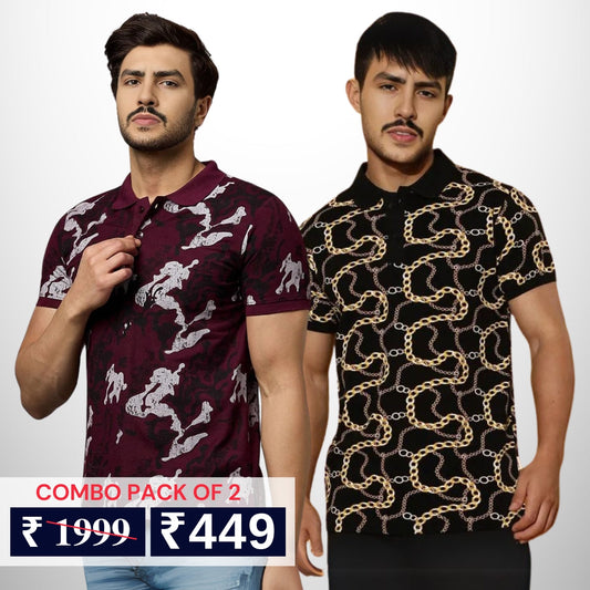 Pack of 2 polo T- Shirts Classic Comfort : For Every Occasion
