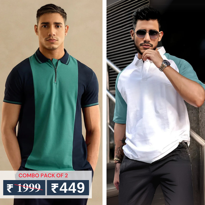 Pack of 2 polo T- Shirts Classic Comfort : For Every Occasion