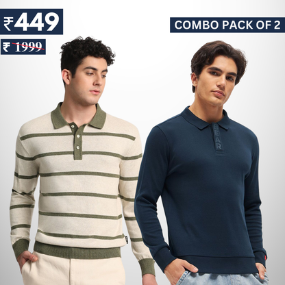 Pack of 2 polo T- Shirts Classic Comfort : For Every Occasion