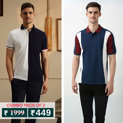 Pack of 2 Polo T- Shirts Classic Comfort : For Every Occasion