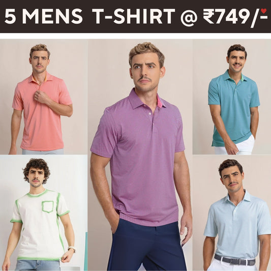 5-Pack Style with a of Premium T-Shirts for Men