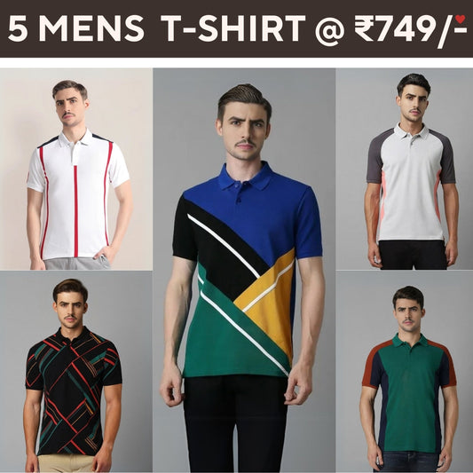 5-Pack Style with a of Premium T-Shirts for Men