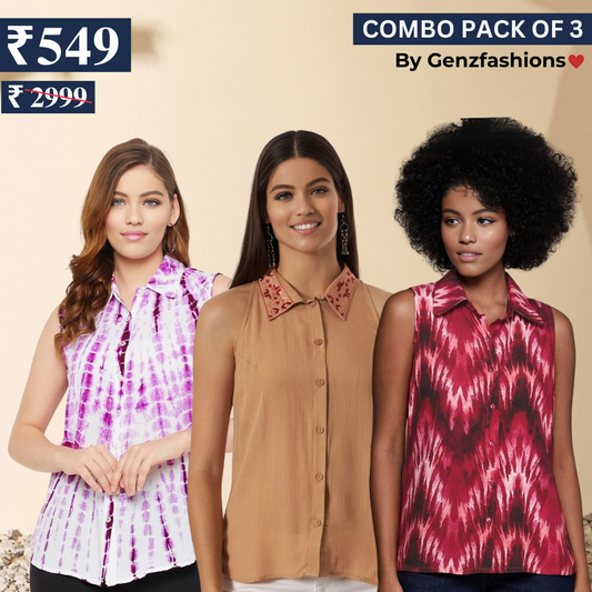 Essential 3-Pack Sleeveless Shirts for Women – Comfort Meets Style