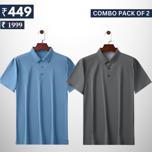 Pack of 2 polo T- Shirts Classic Comfort : For Every Occasion