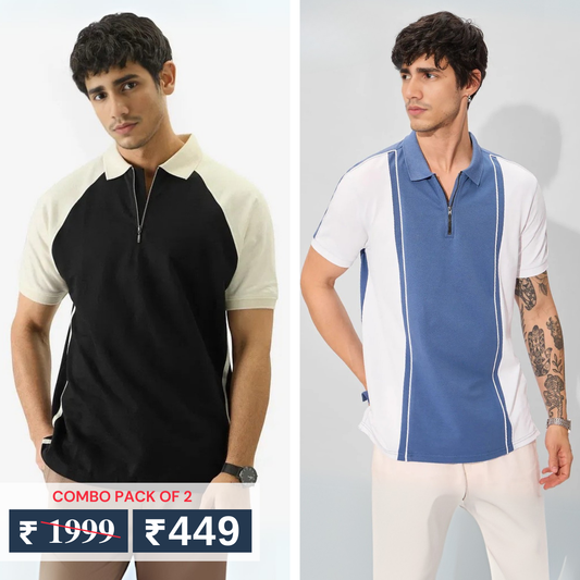 Pack of 2 polo T- Shirts Classic Comfort : For Every Occasion