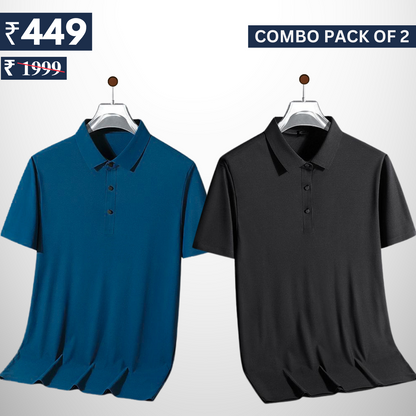 Pack of 2 polo T- Shirts Classic Comfort : For Every Occasion