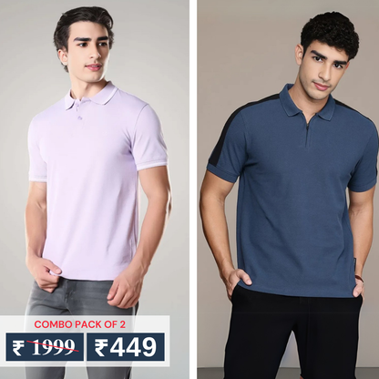 Pack of 2 polo T- Shirts Classic Comfort : For Every Occasion