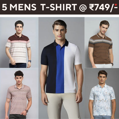 5-Pack Style with a of Premium T-Shirts for Men