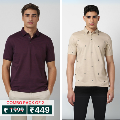 Pack of 2 Polo T- Shirts Classic Comfort : For Every Occasion