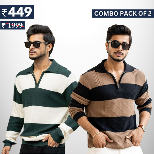 Pack of 2 polo T- Shirts Classic Comfort : For Every Occasion