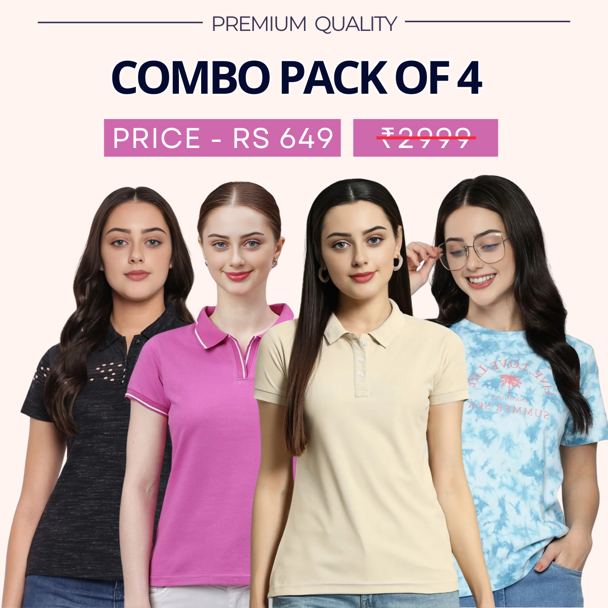 Style Made Simple: Discover Your 4-Pack Tee Collection